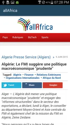 Mali News android App screenshot 3