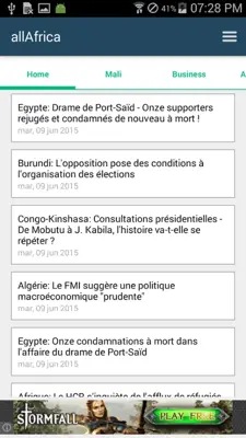 Mali News android App screenshot 5